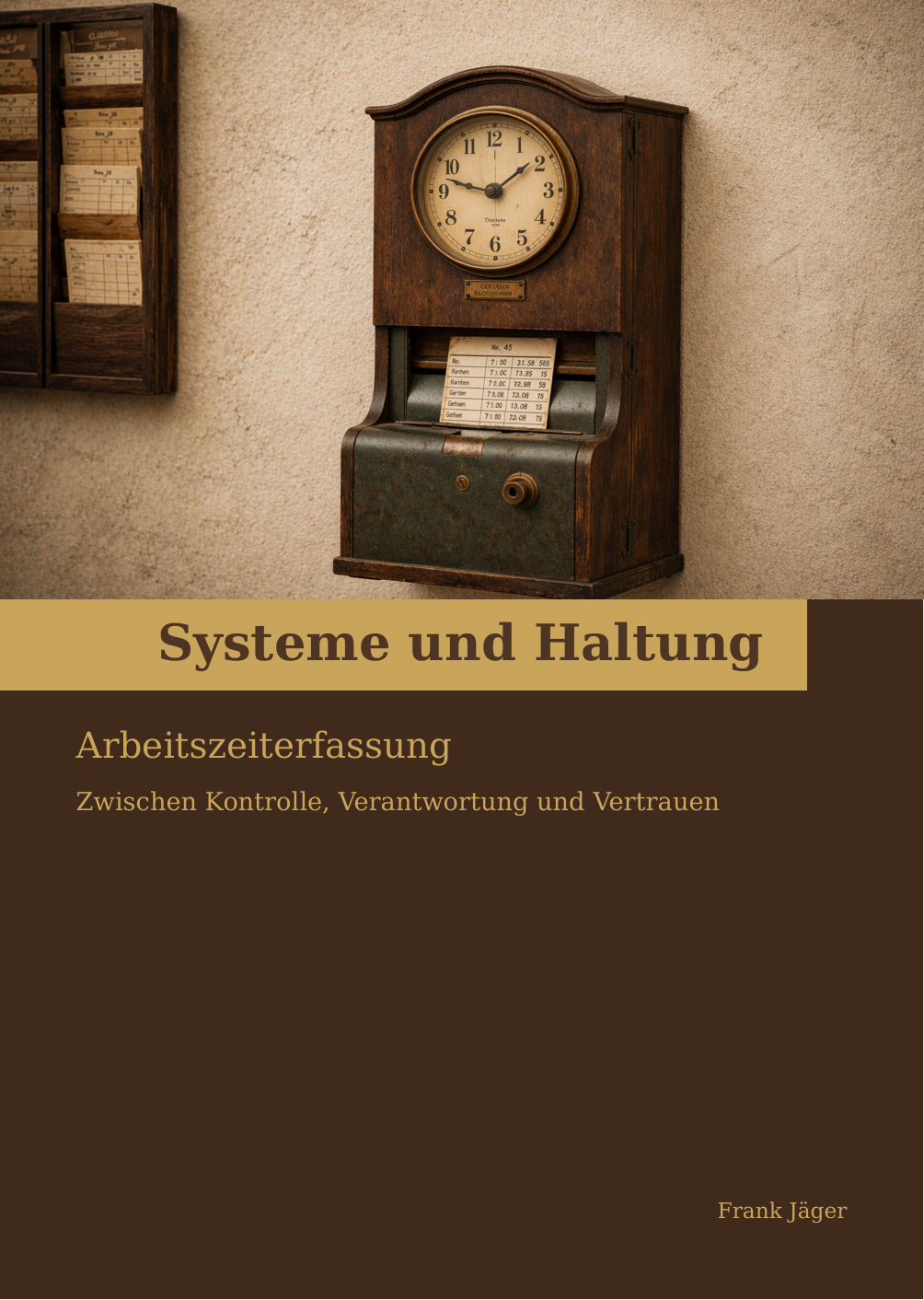 Buchcover Systeme und Haltung – Arbeitszeiterfassung